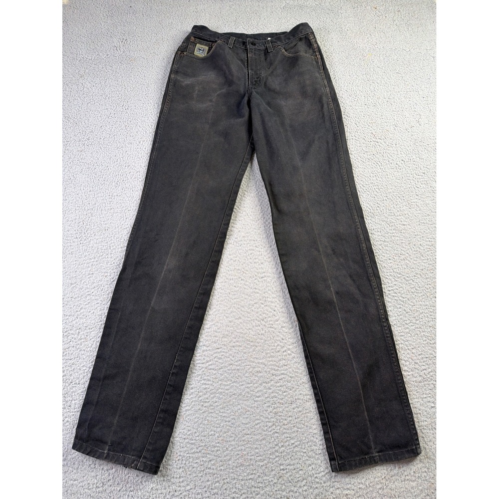 VTG Cinch Green Label Jeans Mens 31x38 Black Denim Straight Leg Western M905036
